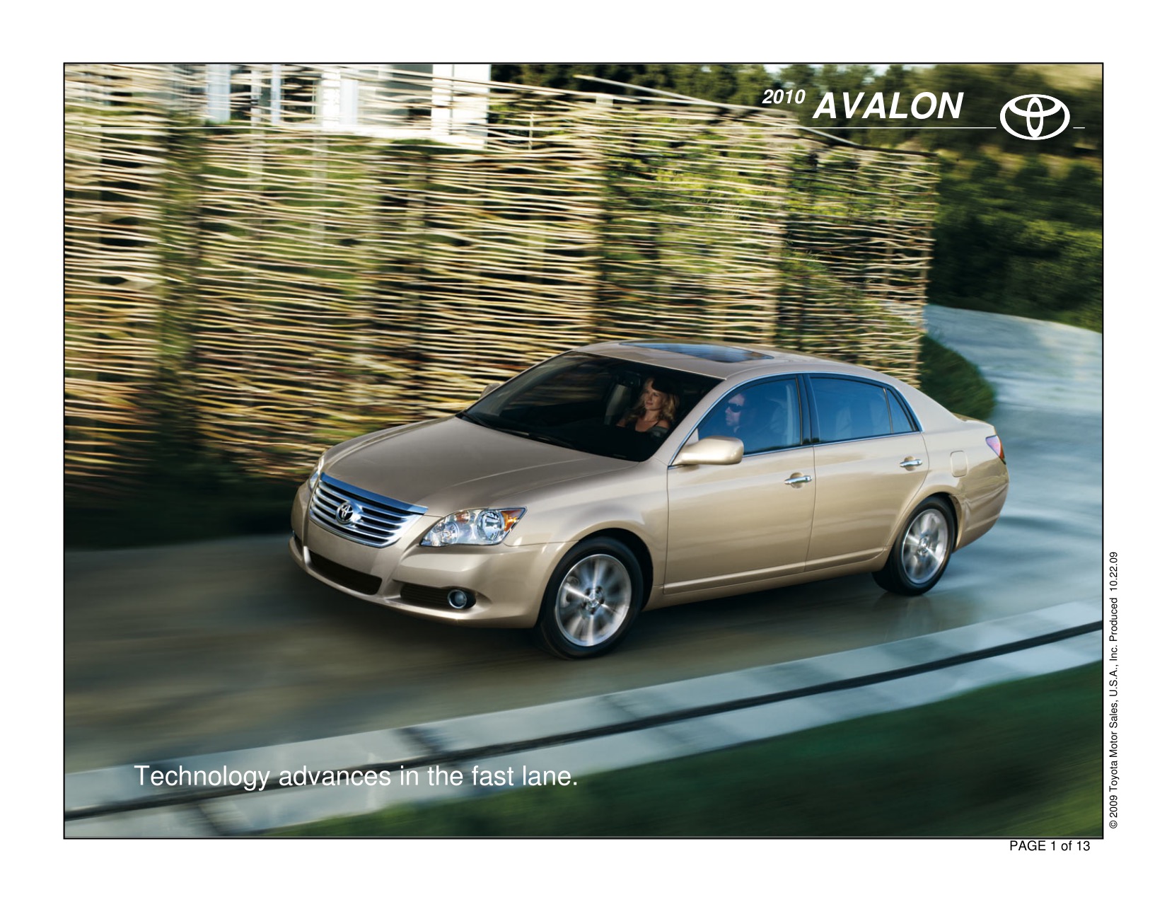 2010 Toyota Avalon Brochure Page 7
